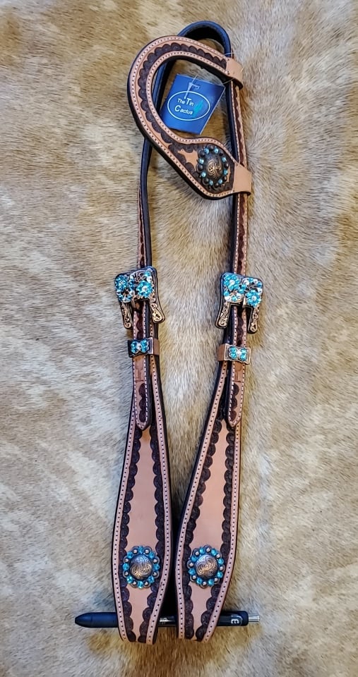 Tin Cactus Exclusive Light Oil One Ear Headstall